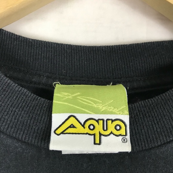 Vintage AQUA El Salvador Art T-Shirt - Picture 3 of 4